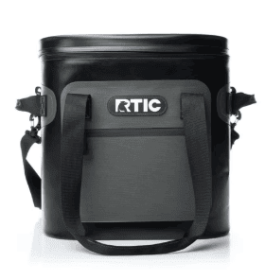 RTIC 20 Can Ultra-Tough Soft Cooler, 15 Qt, Leakproof with Waterproof Zipper, Blue / Grey