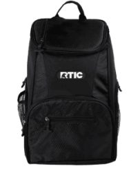RTIC 15 Can Lightweight Backpack Cooler, 10 Qt with pockets, Black