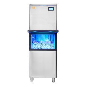 VEVOR Commercial Ice Maker, 360LBS/24H Ice Making Machine with 330.7LBS Large Storage Bin