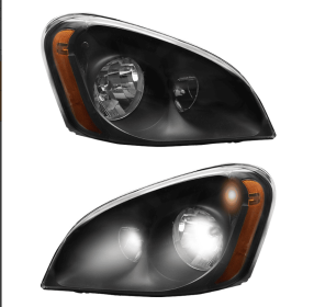 2008-2017 Freightliner Cascadia Headlights, Set-2 Pieces Left-right (Option: LV 8750B)