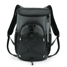 24 Can, 12 Quart, Welded Soft Cooler Backpacks with Waterproof Exterior (Color: Grey)
