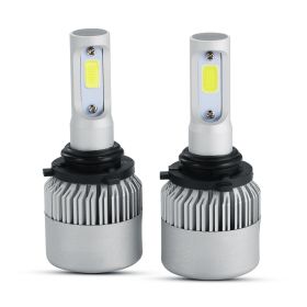 Series F-S2 9006 28W-LED Silver Edition COB Integrated Automotive Front Headlights Low End Edition (Color: Silver)
